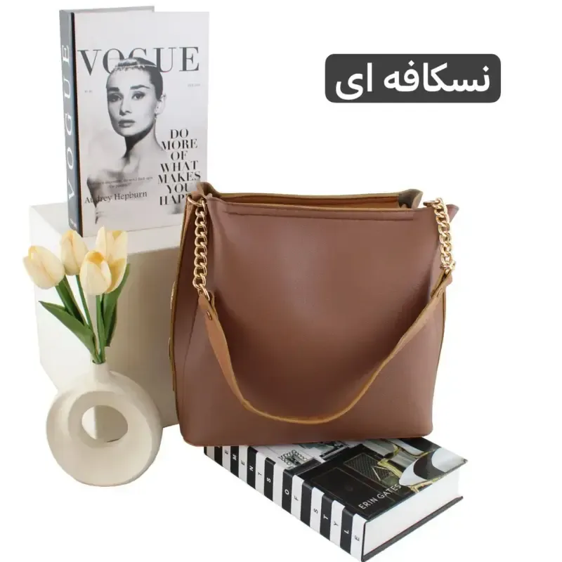 کیف زنانه روزمره و مهمانی چرم مصنوعی زیپدار