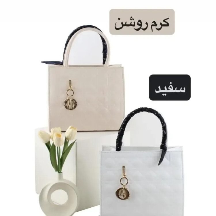 کیف زنانه چرم مصنوعی روزمره و مجلسی مدل سه بند
