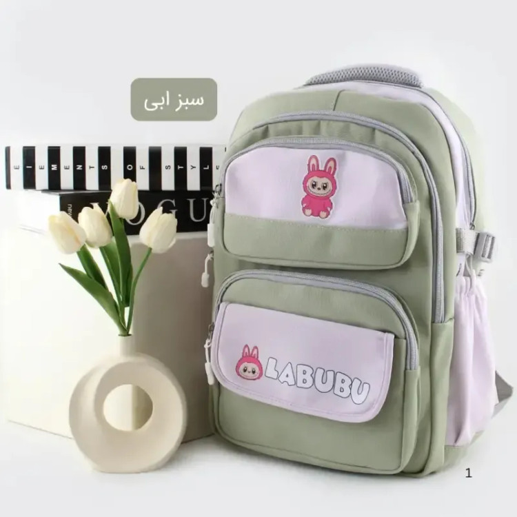 کوله پشتی پارچه ای روزمره و مدرسه دانشگاه مدل جیب دار