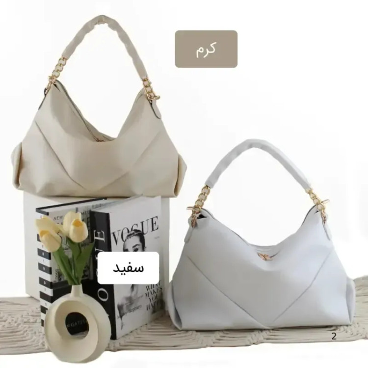 کیف زنانه چرم مصنوعی روزمره و رسمی بند بلند