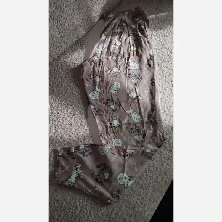شلوار راحتی طرح عروسکی زنانه برند لیدی سایز 36 تا 48 پارچه خنک و لطیف
