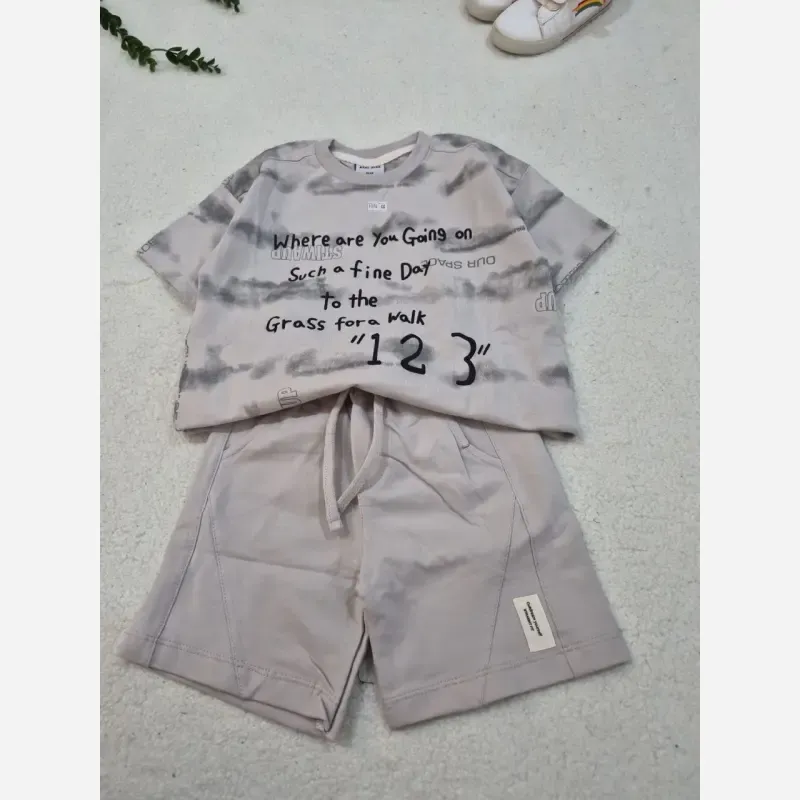 ست تیشرت و شلوارک اسپرت بچگانه سایز 35 تا 50