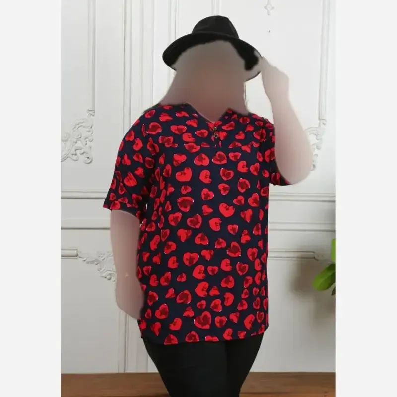 تونیک بلند نخی قواره دار خنک سایز بزرگ زنانه روژان