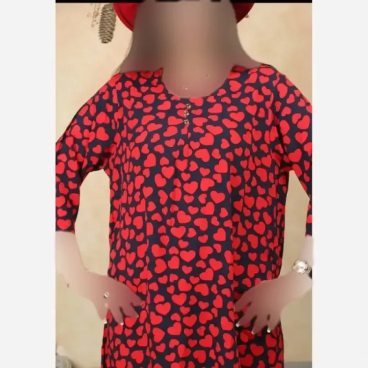 تونیک بلند نخی قواره دار خنک سایز بزرگ زنانه روژان