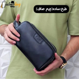 کیف دستی مردانه چرم صنعتی ضخیم دو خانه بند دستی