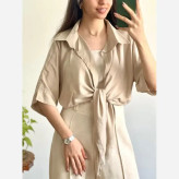 شومیز نخی گره ای خنک و تابستانه