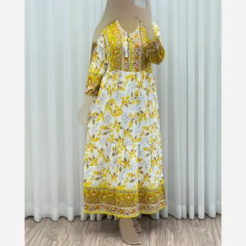 ساحلی نخی حاشیه دار زنانه فری سایز خنک و راحت