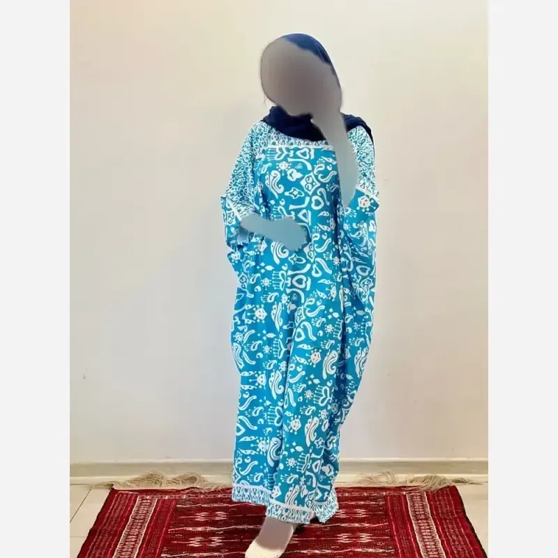 ساحلی خفاشی بوگاتی کرپ نخ فری سایز 38 تا 50 قد 135