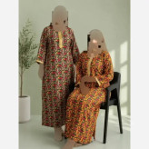 ساحلی ترکمنستانی گل ریز جنس نخ گلدار فری سایز