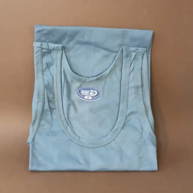 رکابی مردانه پنبهای بسته سه عددی رنگی سایز L تا 2XL