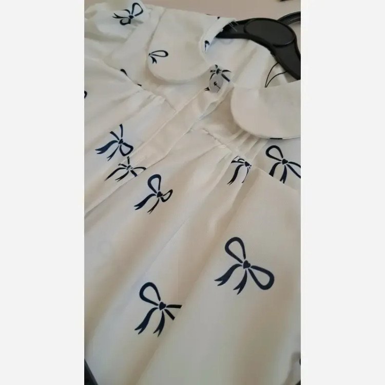 ست شومیز فلور بوگاتی و شلوارک لینن دخترانه