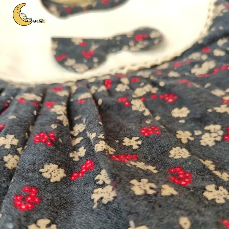 سارافون دخترانه گلگلی یقه دار مناسب 1 تا 3 سال و نیم