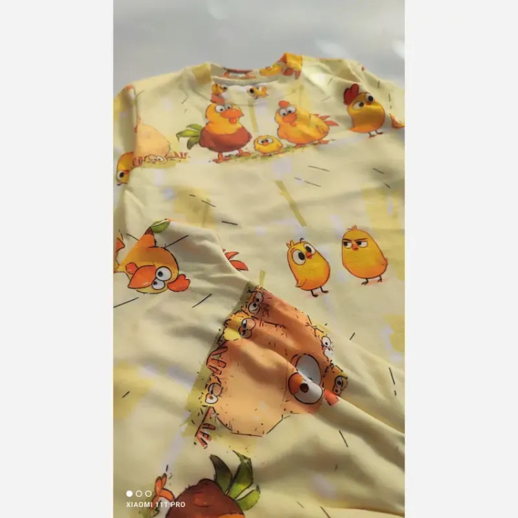 ست بلوز و شلوار راحتی جوجه نخ و پنبه سایز 35 و 40