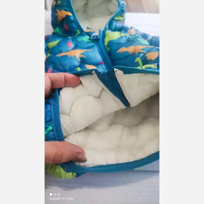 کاپشن بچگانه دایناسوری وارداتی داخل پشم شیشه