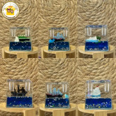 دکوری رومیزی جاخودکاری کشتی معلق ابعاد 6x6x6 سانتیمتر