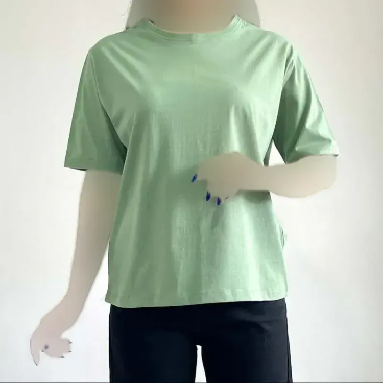 تیشرت بیسیک نخ پنبه زنانه مدل 1134 رنگبندی متنوع سایز 36 تا 48