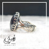 انگشتر حدید صینی مردانه طرح نیزه