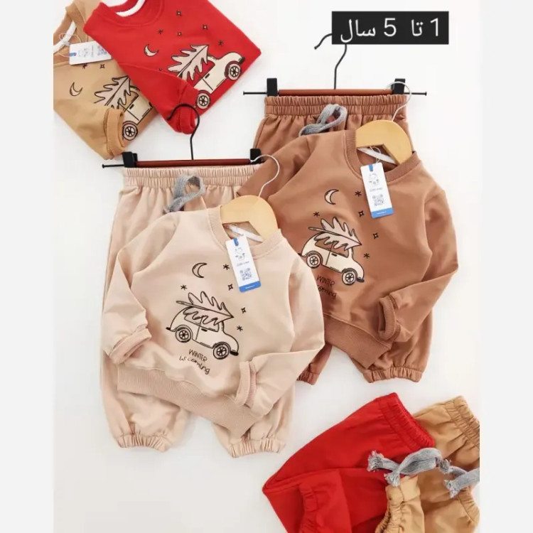 ست دورس پسرانه طرح ماشین مناسب 1 تا 5 سال در 3 رنگ