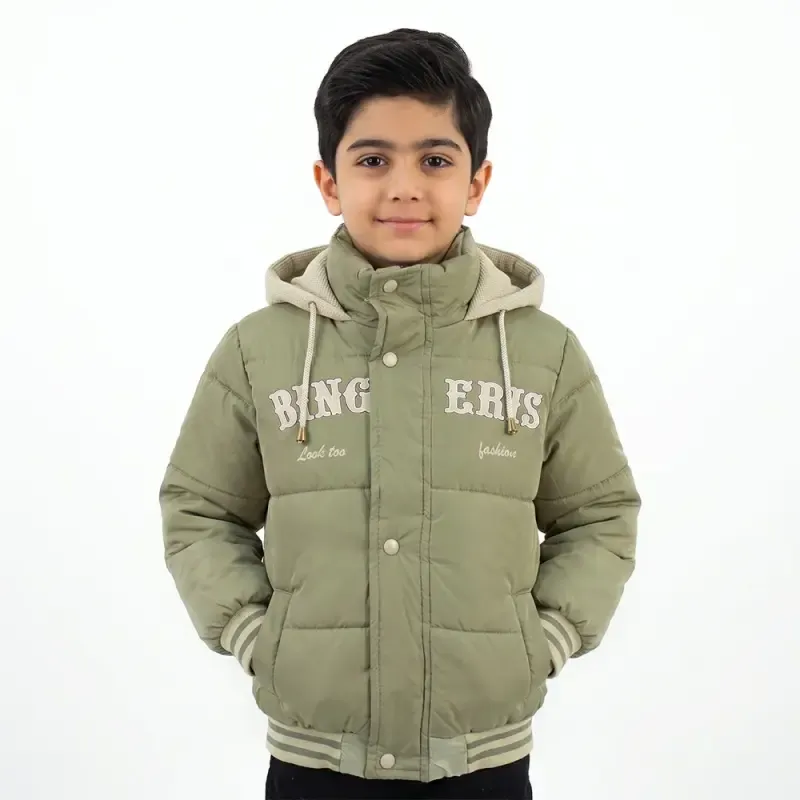 کاپشن سیلیکونی پسرانه BING سبز