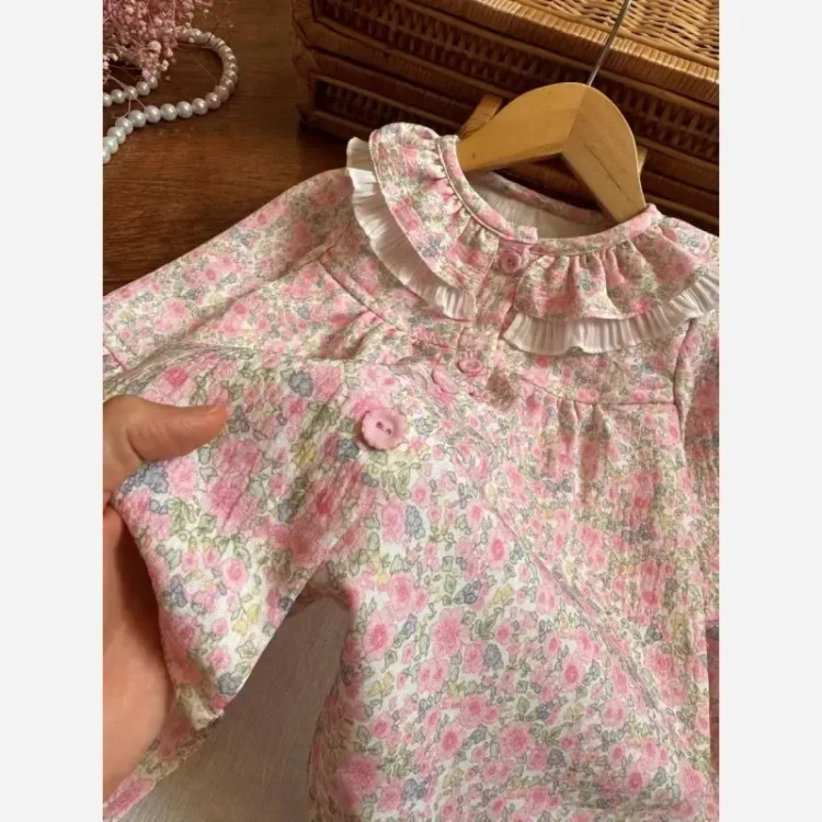 شومیز دخترانه موسلین نرم و خنک مناسب 4 تا 12 سال