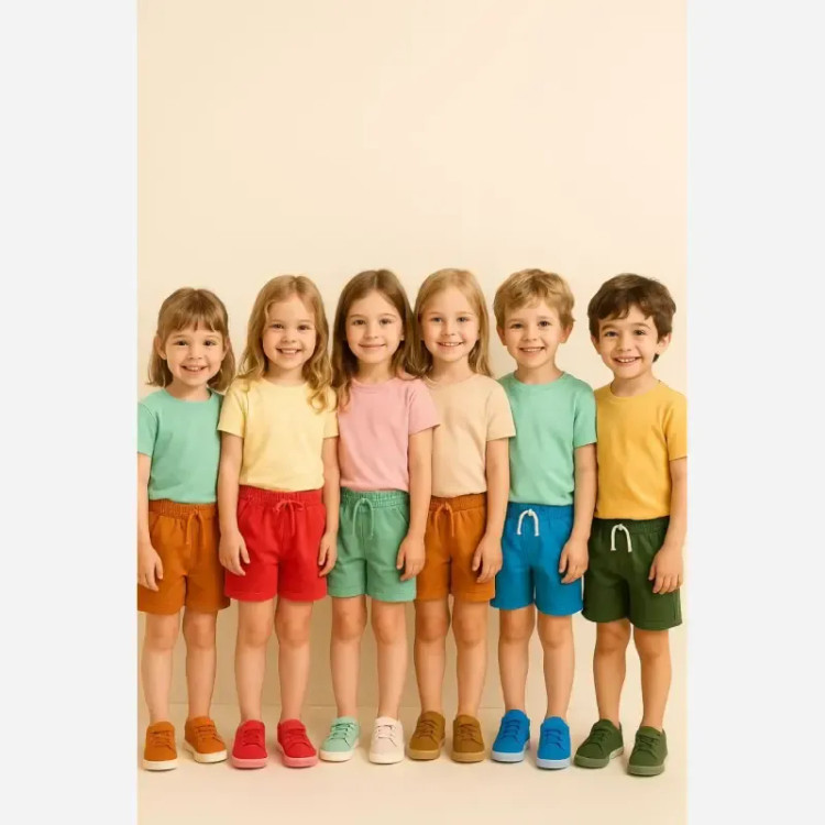 شلوارک بچگانه نخ پنبه دورس مناسب 3 تا 9 سال در 8 رنگ متنوع