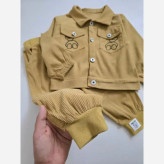 ست سه تیکه مخمل کبریتی اسپرت دخترانه و پسرانه وارداتی مناسب 1 تا 5 سال و نیم