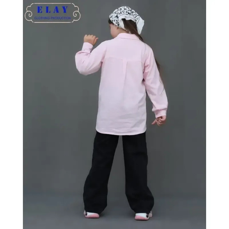 شومیز لینن دخترانه مدل دریا مانتو تابستانی خنک سایز 1