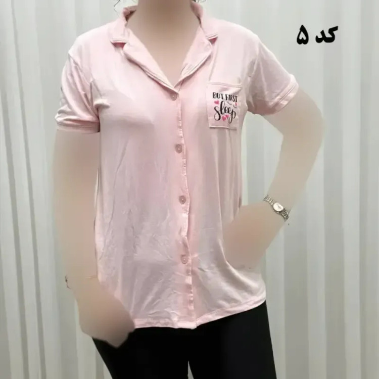 لباس خواب جلو باز وارداتی زنانه کد 1161 جنس اسپاندکس و پلی استر چهارفصل راحت تنخور سایز S M L