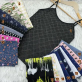تاپ بندی زنانه طرحدار وارداتی جنس پنبه مناسب استفاده روزمره