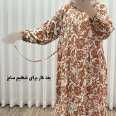 پیراهن فلور بوگاتی مدل ایوبی فری سایز زنانه تا سایز 46 چهارفصل شیک و راحت با کمربند سایه نمیاندازد