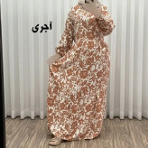 پیراهن فلور بوگاتی مدل ایوبی فری سایز زنانه تا سایز 46 چهارفصل شیک و راحت با کمربند سایه نمیاندازد