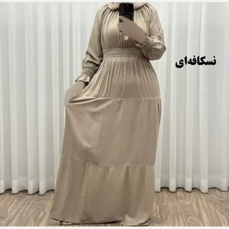 پیراهن ساحلی نخی زنانه مدل خسته فری سایز مناسب تا سایز 46