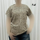 تیشرت پلنگی H&M سایزبندی کامل S تا XXXL آبرفت و رنگ رفت ندارد