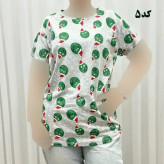 تیشرت طرحدار H&M کد 1169 نخ پنبه چهارفصل زنانه دخترانه تنخور راحت