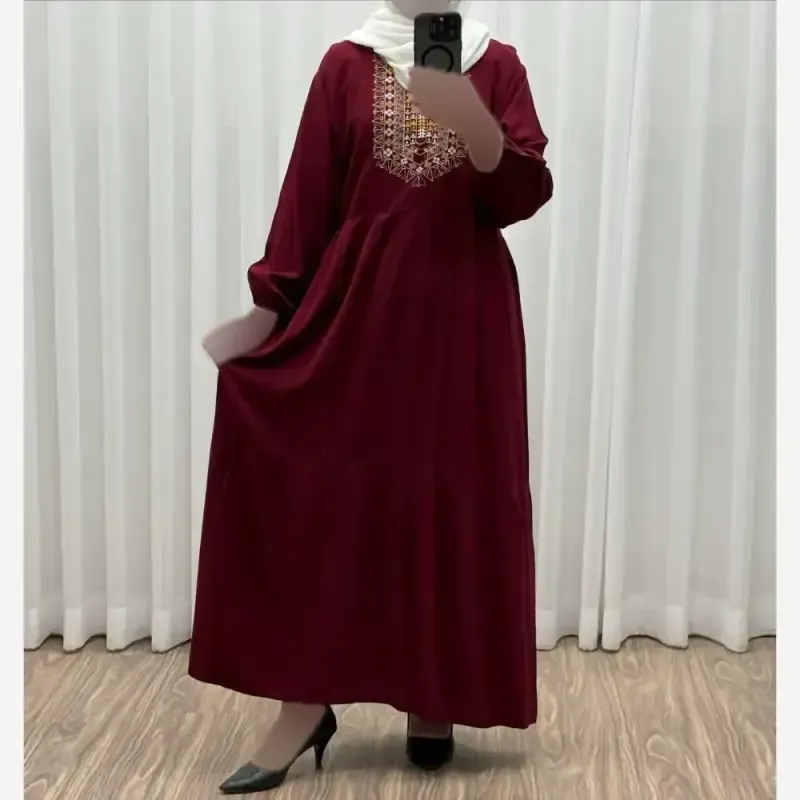 پیراهن ساحلی نخی زنانه مدل آیدا فری سایز مناسب تا 50 با کمربند