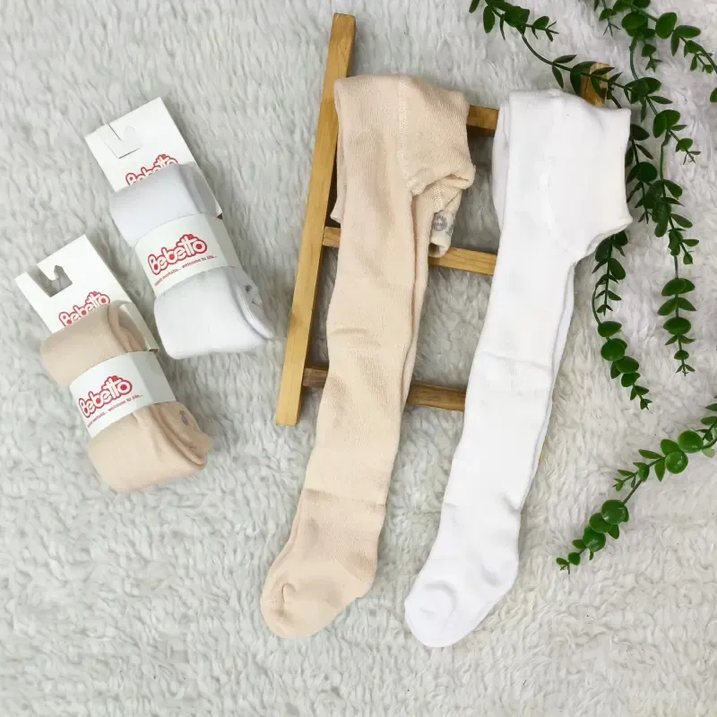 جوراب شلواری توکرکی حوله ای نوزادی دخترانه ترک ضخیم پاییزه نخی نرم لطیف سایز 6 تا 18 ماه