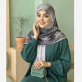روسری نخ کاستوم طرح طناز قواره 140 سانتیمتر