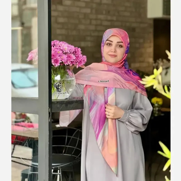 روسری طرح آلما نخ کاستوم سایز 140