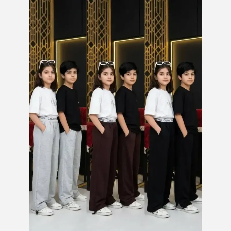 شلوار جاگر اسپرت دخترانه و پسرانه دورس گلکسی سایز 70 تا 100