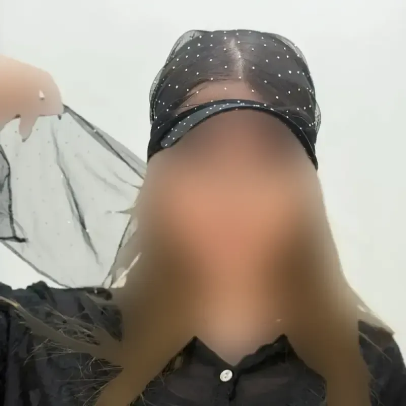 اسکارف نقاب دار توری نگین دار رنگ مشکی