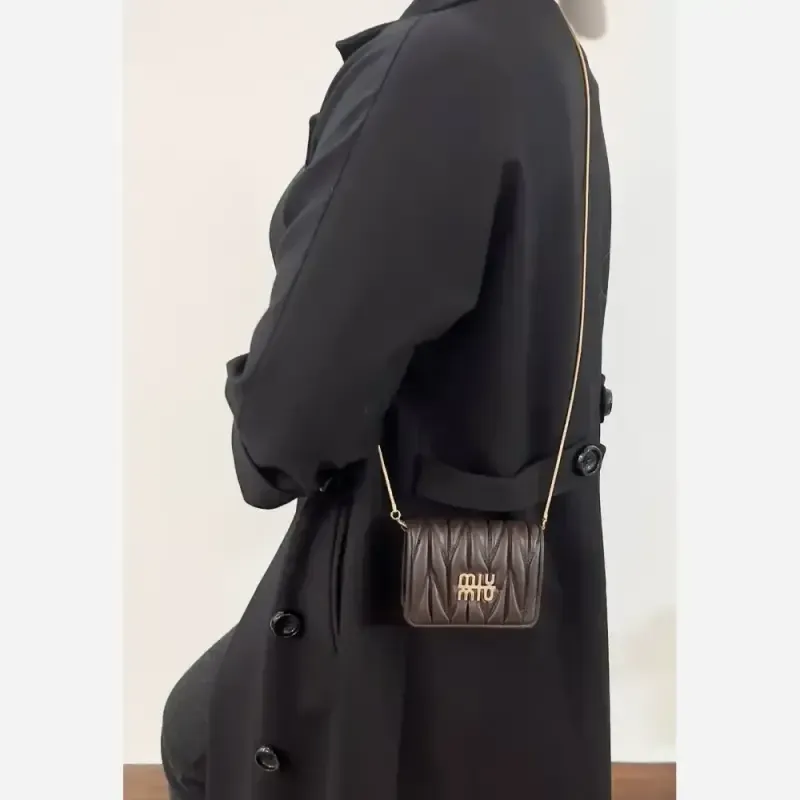 کیف مینی زنانه چرم لباسی خارجی بند زنجیری