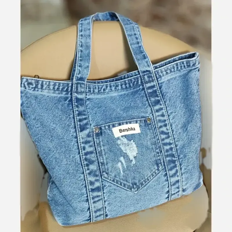 کیف جین زنانه لی خارجی درجه یک ابعاد 38 در 30 سانت