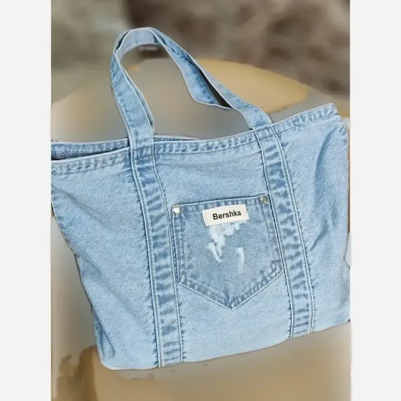 کیف جین زنانه لی خارجی درجه یک ابعاد 38 در 30 سانت