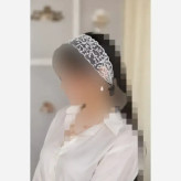 هدبند گیپوری زنانه و دخترانه تل گیپور ترند گلدوزی شده