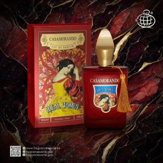 عطر زنانه فرگرنس ورد مدل کازاموراتی بوکت آیدل قرمز ادوپرفیوم حجم 100 میل طبع گرم و شیرین شرقی چوبی