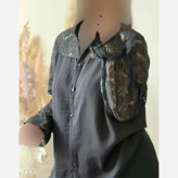 شومیز مجلسی زنانه مدل آیسو جنس کرسپو دانتل اعلاء فری سایز