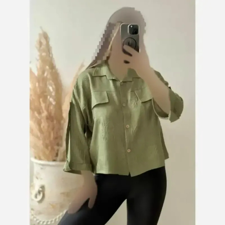 شومیز باکسی صوفیا داغی فری سایز رنگبندی متنوع