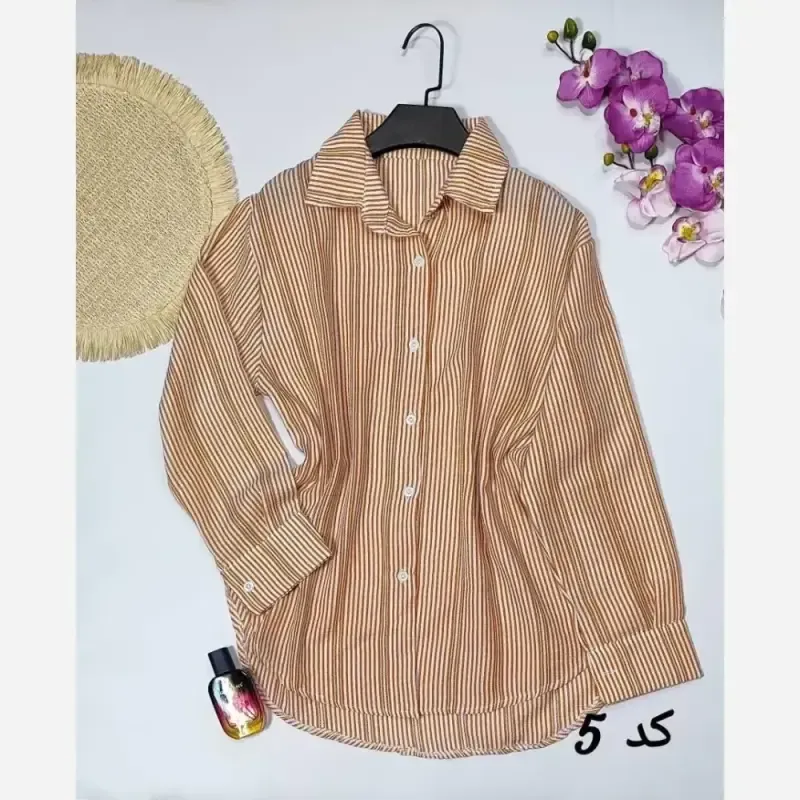 شومیز تابستانه لینن وارداتی فری سایز طرح دار لامیا