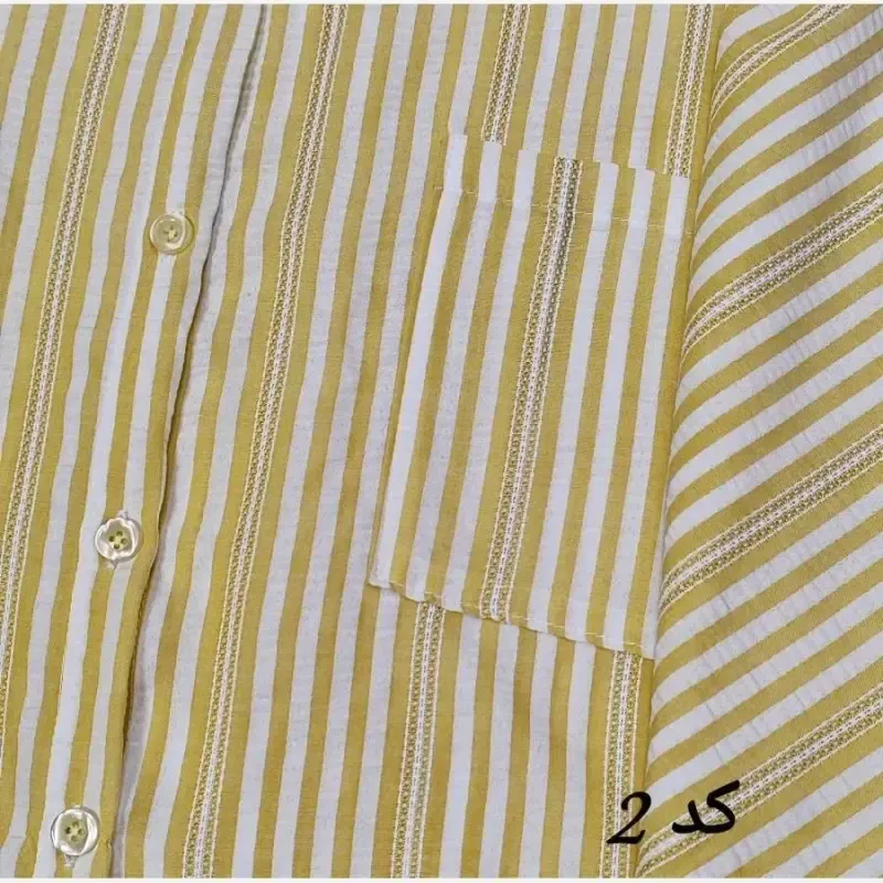 شومیز باکسی راه راه لینن وارداتی فری سایز لعیا