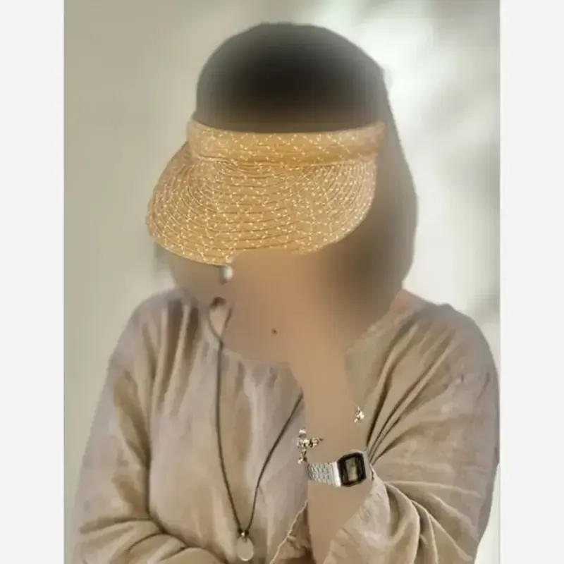 نقاب طرح حصیری وارداتی فریسایز لبه 10 سانت